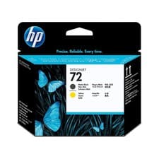 Image of HP 72 (C9384A) DesignJet Matte Black & Yellow Printhead