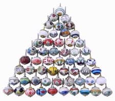 Image of Ceramic Door Knobs Drawer Pulls Cupboard Handles Multi Color Knob 100 pcs lot