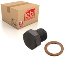 Image of Golf Oil Drain Plug Seal Fits VW Amarok Polo Caddy Passat Febi 12281