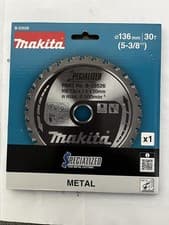 Image of Makita 136mm 30T Metal Cutting Circular Saw Blade 136x20mm 30T B-33526
