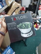 Image of Taylor Pro Stainless Steel Dual 5kg Digital Kitchen Weighing Scale with Bowl