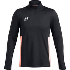 Image of UNDER ARMOUR Men's Black Challenger Midlayer 1/4 Zip Sweatshirt Large BNWT C1262