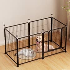Image of 8 Panel Dog Pen Pet Puppy Playpen Metal Exercise Play Fence for Indoor Outdoor