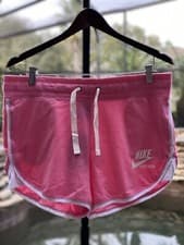 Image of Nike Sportswear “Gym Vintage” Jersey Shorts Pink Glaze / Sail Women’s XL NWT