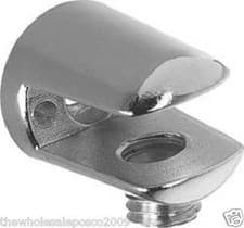 Image of Shelf Fixing Brackets Metal Polished Chrome Small For Glass Or Perspex Shelves 8