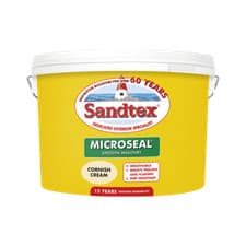 Image of Sandtex CORNISH CREAM 10 LITRE Ultra Smooth Exterior Masonry Paint 10L Tub