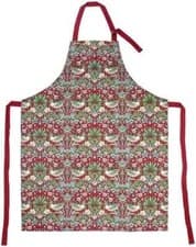 Image of William Morris Strawberry Thief Design Apron - 100% Cotton Mothers Day Gift