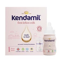 Image of Kendamil Classic 1 First Infant Milk Ready To Feed From Birth 70ml x 6 Bottles