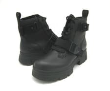 Image of UGG ASHTON LACE UP WOMEN LEATHER BOOTS BLACK US 8.5 /UK 6.5 /EU 39.5