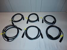 Image of 6 x DMX Leads 3m - 5 Pin XLR Male to Female- High Quality Cobra Cables