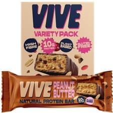 Image of Vive Natural Variety Pack High Protein Bar 5 count (Pack of 1), Multicoloured