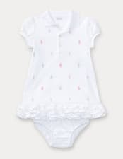 Image of Ralph Lauren Girls 2 Piece Polo Dress Set 18 Months - New with Tags