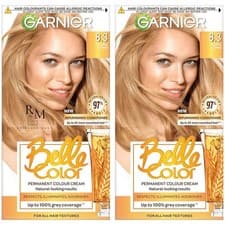 Image of 2x Garnier Belle Color Permanent Hair Colour Dye 8.3 Natural Copper