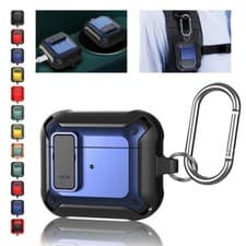 Image of Rugged Armor Earphone Case with Switch Hook For AirPods 1/2/3/4 Pro 1st 2nd Gen