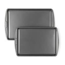 Image of Salter Baking Tray Set 100% Recycled Carbon Steel 38.5/44cm Non-Stick Easy Clean