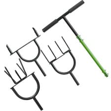 Image of Hollow Tine   Hand Lawn Green Grass Soil Aerator Handle Outdoor Garden 