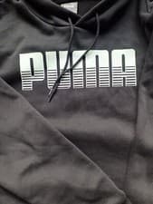 Image of Men's PUMA Black Logo Hoodie Medium *Tags Removed Never Worn*