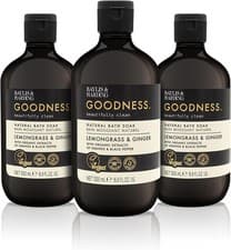 Image of Lemongrass & Ginger Bath Soak – Plant-Based, Vegan, 3x500ml Spa Ritual