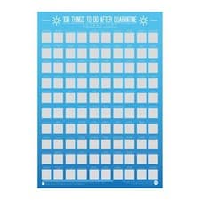 Image of Scratch Off Poster Bucket List Activities 100 Things to do after Quarantine