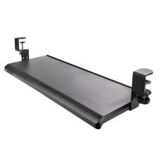 Image of StarTech Under-Desk Keyboard Tray Clamp-on Ergonomic Keyboard Holder Up to 12...
