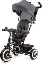 Image of Kinderkraft Aston Tricycle, Baby Push Trike, Kids First Bike, Free Wheel Functio