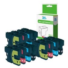 Image of 12 Ink Cartridge Compatible With Brother LC980 LC985 LC1100 DCP195C DCP197C