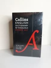 Image of COLLINS ENGLISH DICTIONARY & THESAURUS BOX SET BRAND NEW & SEALED