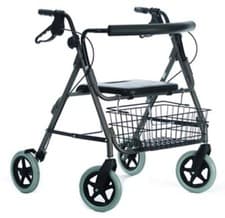 Image of NRS Heavy Duty 4 Wheel Rollator/Walker