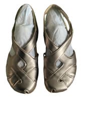 Image of HOTTER  CATSKILLS LADIES  WIDE FIT SANDALS, GOLD  UK4 NEW BOXED