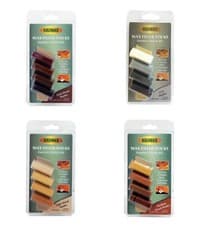 Image of Briwax Filler Sticks Wax Dark, Grey, Light, Medium Wood Shades (Pack 4)