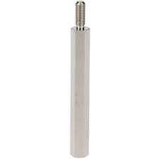 Image of R-TECH Hex Threaded M-F Spacer Brass 5mm A/F M3 40mm - Pack Of 25