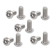 Image of M6x12mm 304 Stainless Steel Button Head Torx Security Tamper Proof Screws 10pcs