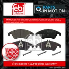 Image of Brake Pads Set Front 16777 Febi A0054201020 A0054201320 A0054201620 A0064202820