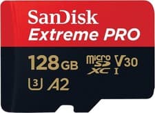 Image of SanDisk 128GB microSDXC Extreme PRO card + SD adapter, up to 200 MB/s – UHS-I
