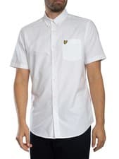 Image of Lyle & Scott Men's Short Sleeved Oxford Shirt, White
