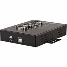 Image of StarTech.com 4 Port Serial Hub USB to RS232/RS485/RS422 Adapter - Industrial USB