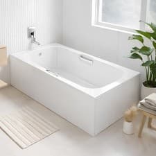 Image of Single Ended Acrylic Bath with Grips 1700 x 700mm (Excludes Panels) No Tap Holes