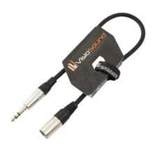 Image of Male XLR to 6.35mm Stereo TRS Jack Lead / Balanced Signal / Audio Speaker Cable