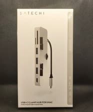 Image of SATECHI Aluminum Type-C Clamp Hub Pro USB-C Data Port, USB-A 3.0 Data, Micro/SD