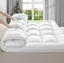 Image of Hotel Quality 1000 GSM Mattress Topper 10cm/4Inch Deep Topper Single Double King