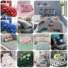 Image of Kids Duvet Cover Set Single Children Bedding Bed Quilt Covers Fitted Sheet