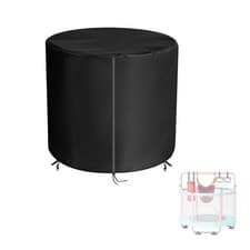 Image of Kids 55" Round Heavy Duty Waterproof UV Resistant Trampoline Cover Black