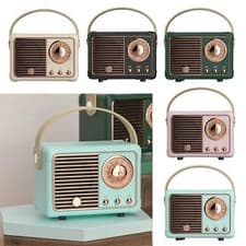Image of Retro Bluetooth Speaker Portable Vintage Wireless Bluetooth Speakers for Party