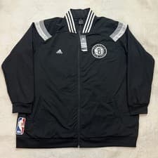 Image of Adidas Brooklyn Nets On Court Jacket NBA Warm Up Authentic Size 4XL