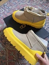 Image of BNIB UGG Classic Ultra Mini Weather Hybrid Wheat Yellow Boots - UK 10 - RRP £195
