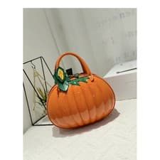 Image of Halloween Special Design Pumpkin Shape Crossbody Bag Women Shoulder Handbag 9261