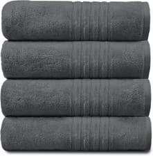 Image of 100% Egyptian Cotton Face Hand Bath Towels Jumbo Bath Sheet 450 GSM Soft Hampton