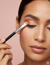 Image of Make Up Artist Blending Brush Eyeshadow Eye Liner Concealer Soft Bristles Black