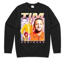 Image of Tim Robinson Homage Jumper Sweatshirt USA Comedy Funny Gift Comedian 90s