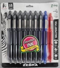Image of 2 x 18 Pk Zebra Z-grip Medium Ballpoint Pen